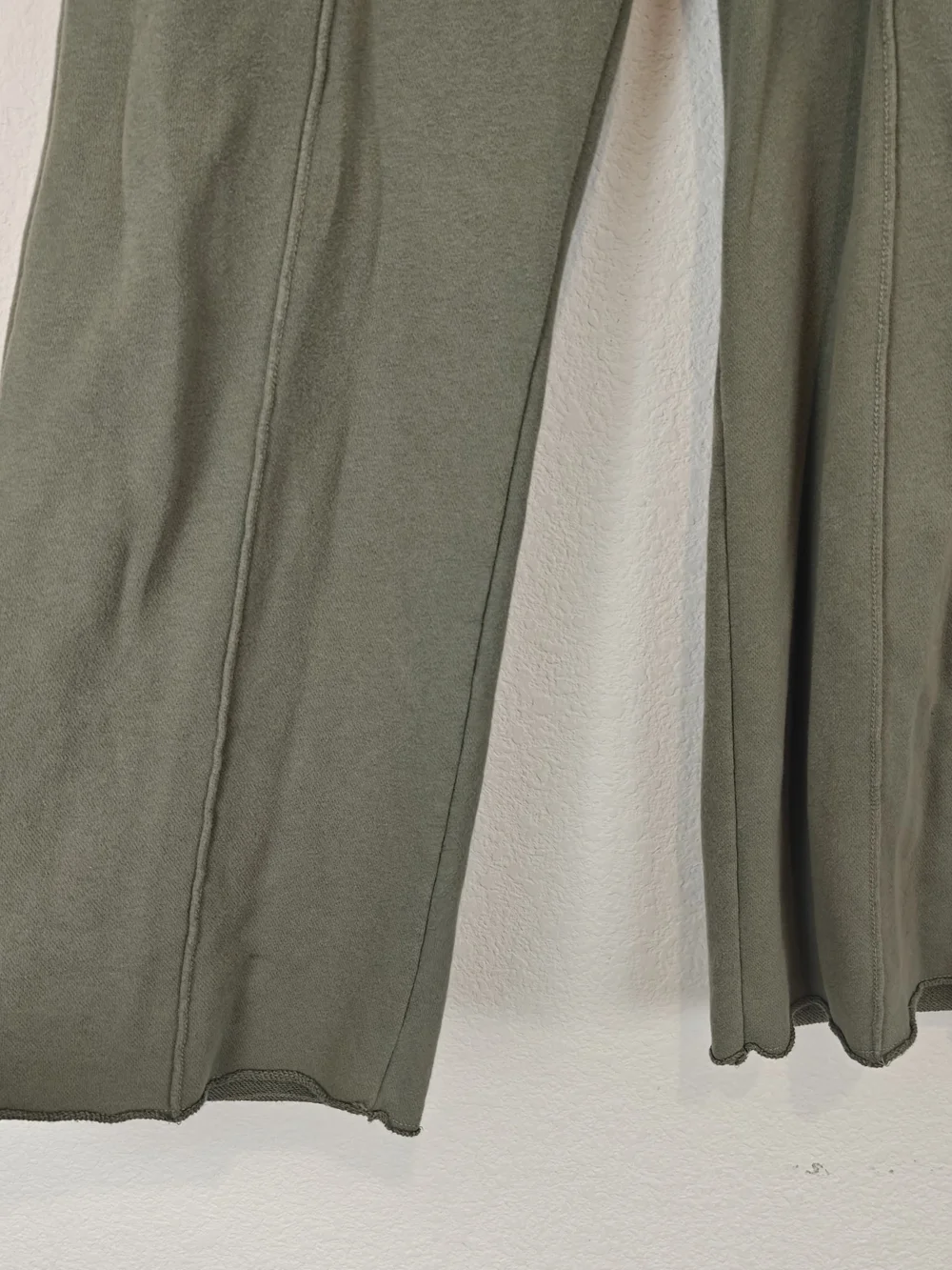 Abercrombie & Fitch Soft A&F Sage Green Wide Leg Lounge Pants High Rise Cozy S